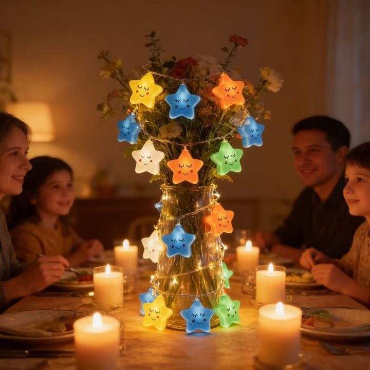 Waterproof Outdoor Rainbow Cloud LED String Lights