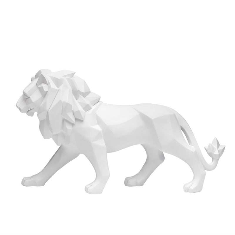 Elegant and modern lion sculpture
