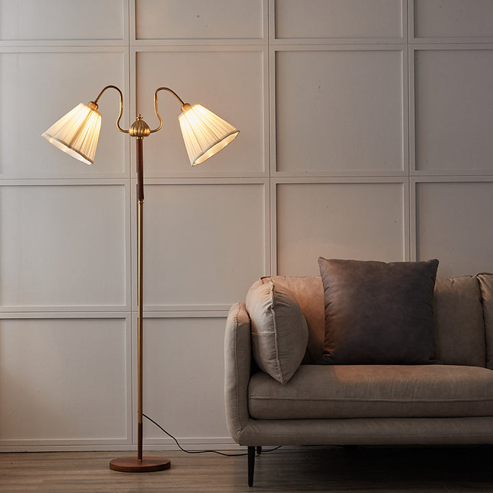 Classic two-tone floor lamp