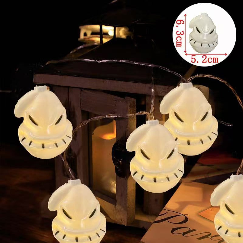 Decorative Halloween LED Pumpkin Ghost Bat String Lights