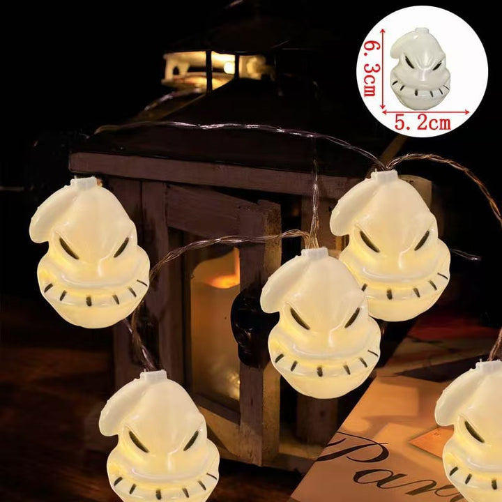 Decorative Halloween LED Pumpkin Ghost Bat String Lights
