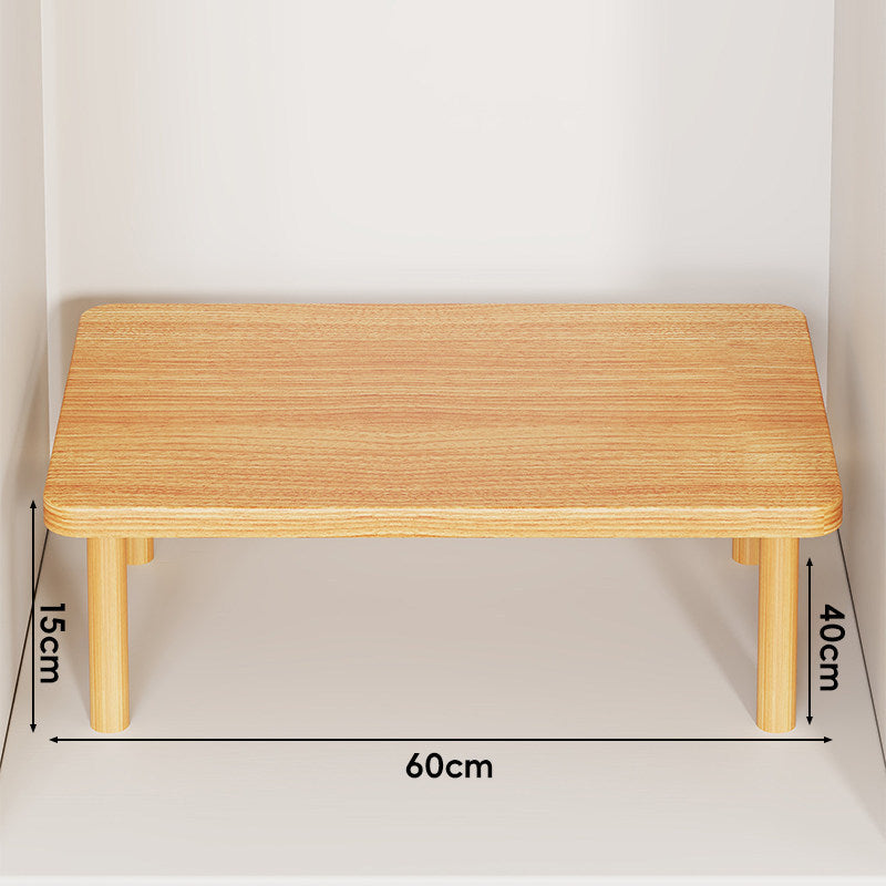 Adjustable Multi-Height Wooden Monitor Riser and Desktop Shelf