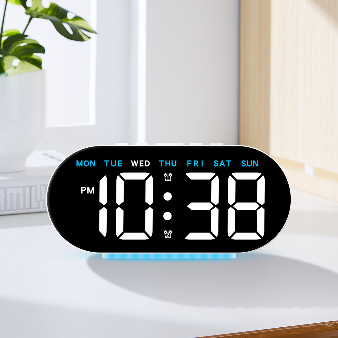 Digital LED Alarm Clock with Multifunctional Date Display
