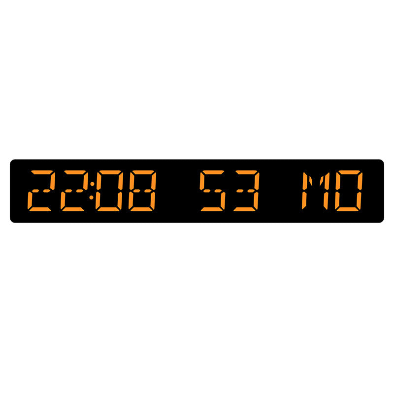 Digital wall clock with large LED display