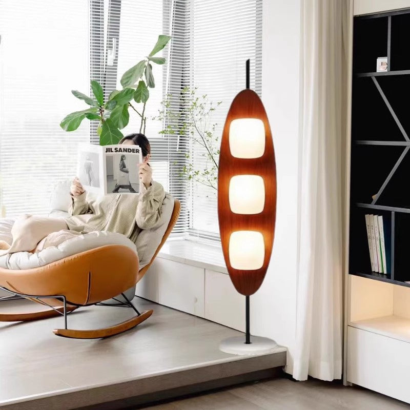 Modern sculptural floor lamp
