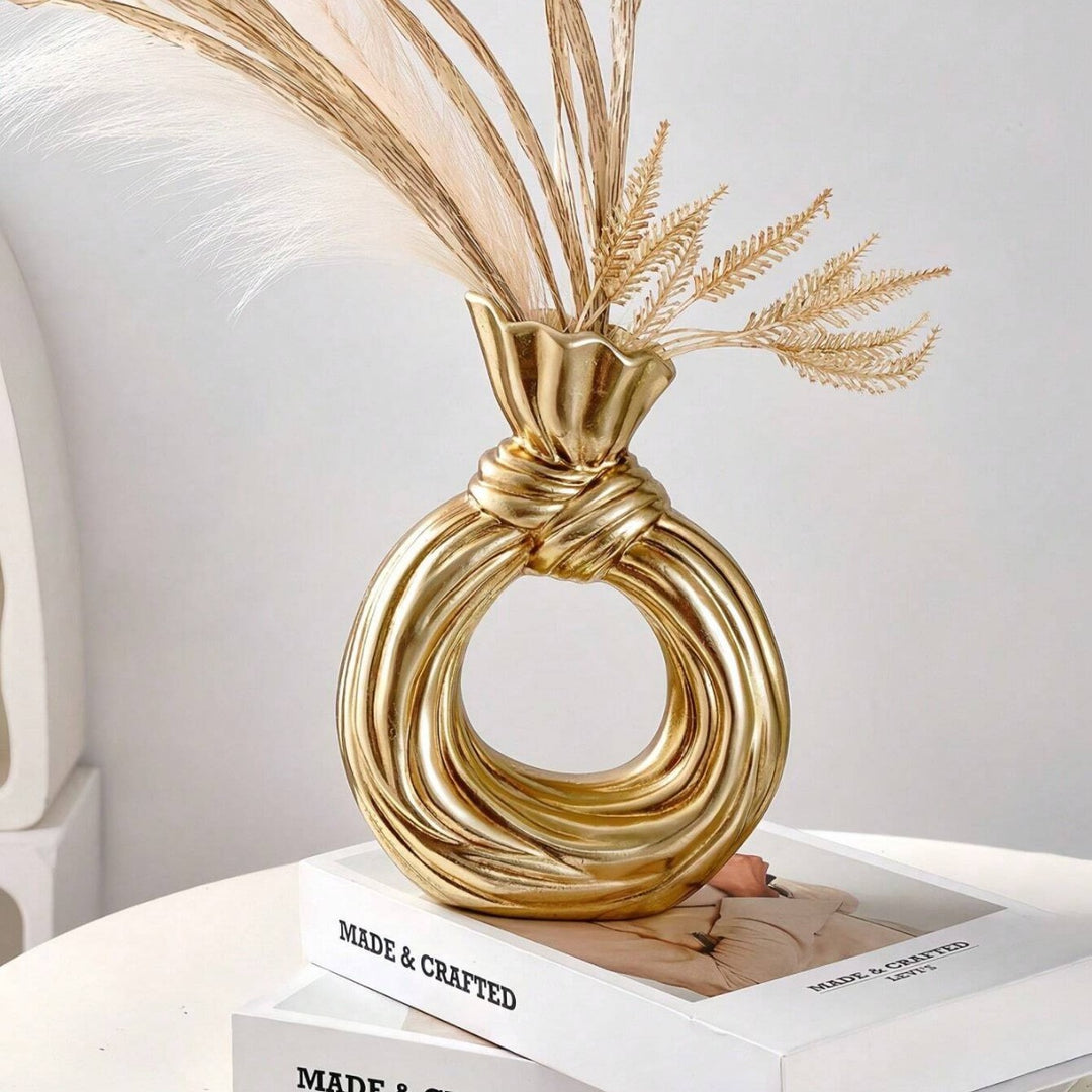 Artistic Knot-Shaped Ring Vase