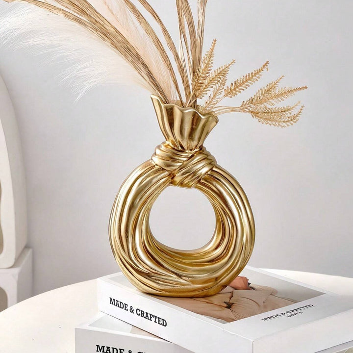 Artistic Knot-Shaped Ring Vase