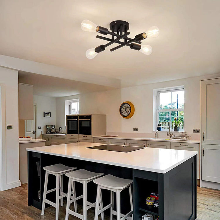 Contemporary geometric ceiling light