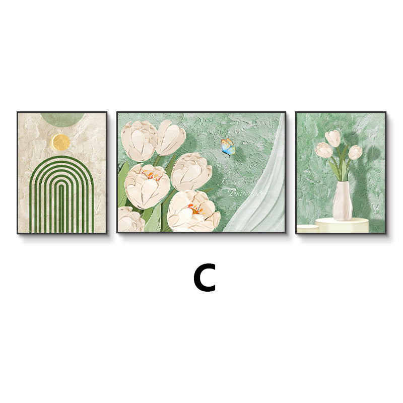 Decorative Framed Triptych Art Print
