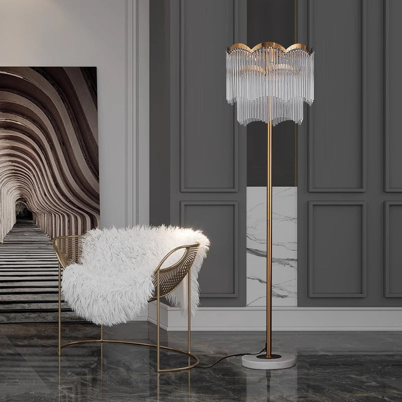 Modern Crystal Glass Floor Lamp