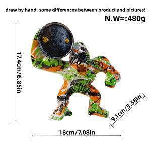 Sporty decorative figure of a weightlifter