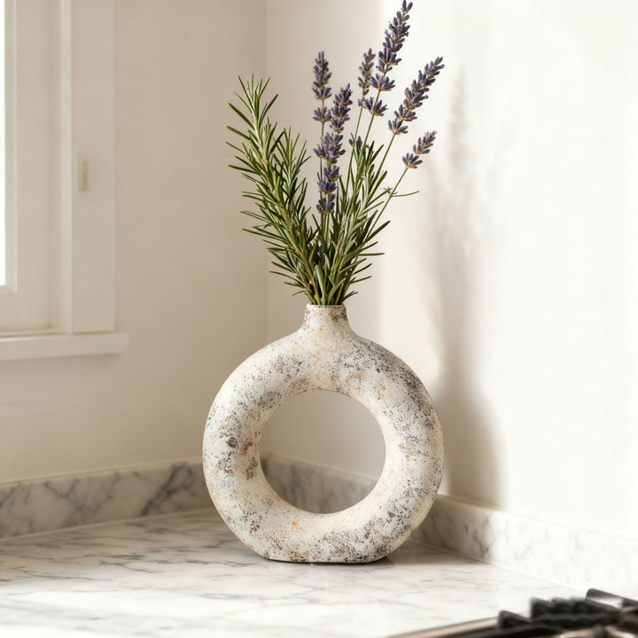 Abstract Decorative Ring Vase