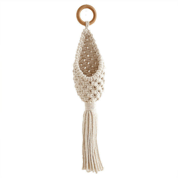 Macramé Plant Holder with Decorative Hanging Design