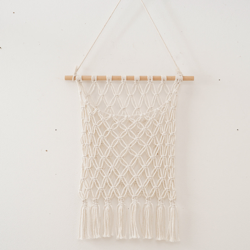 Bohemian Macrame Wall Hanging with Fringes