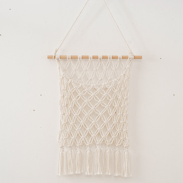 Bohemian Macrame Wall Hanging with Fringes