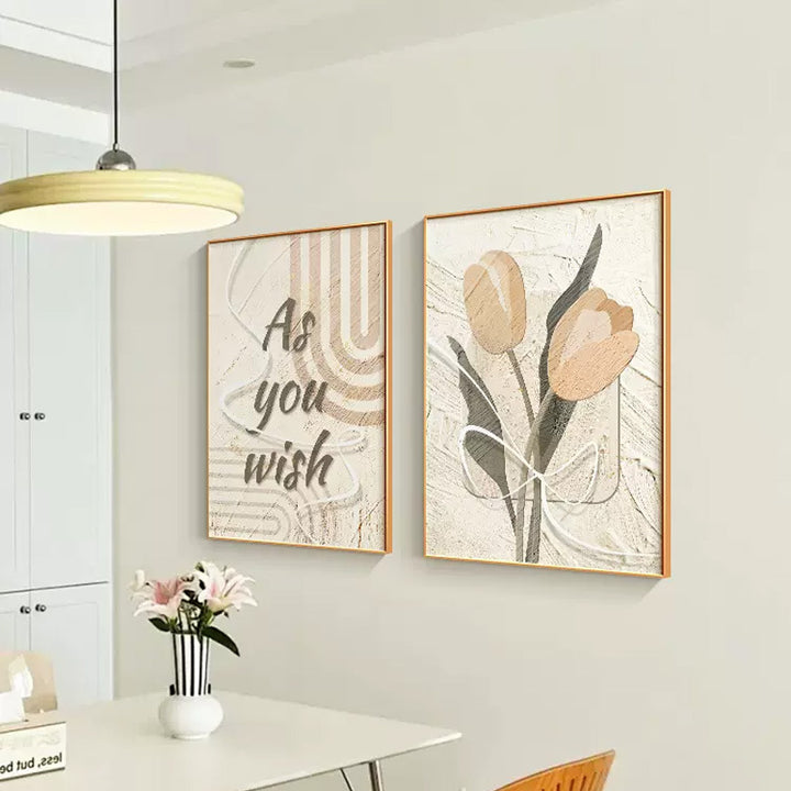 Framed Abstract Floral Art Print