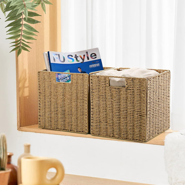 Woven Seagrass Toy Storage Container