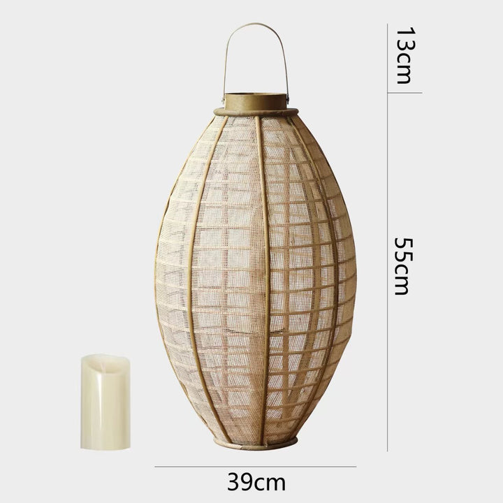 Handcrafted lantern made of natural materials