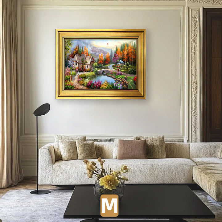 Decorative Framed Nature Landscape Artwork