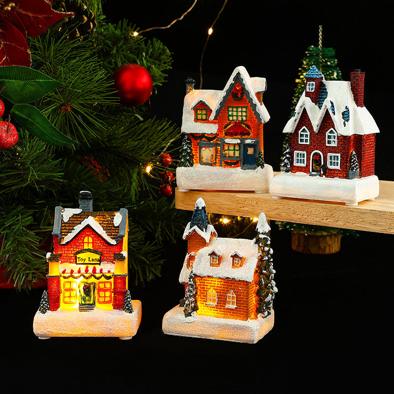 Decorative Christmas lighting with LED house design
