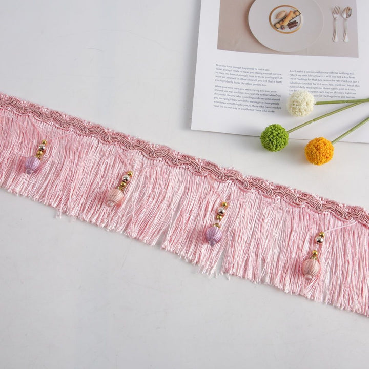 Luxury Fringe Braid with Bead Trim