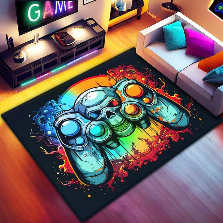 Gaming Controller-Themed Area Rug