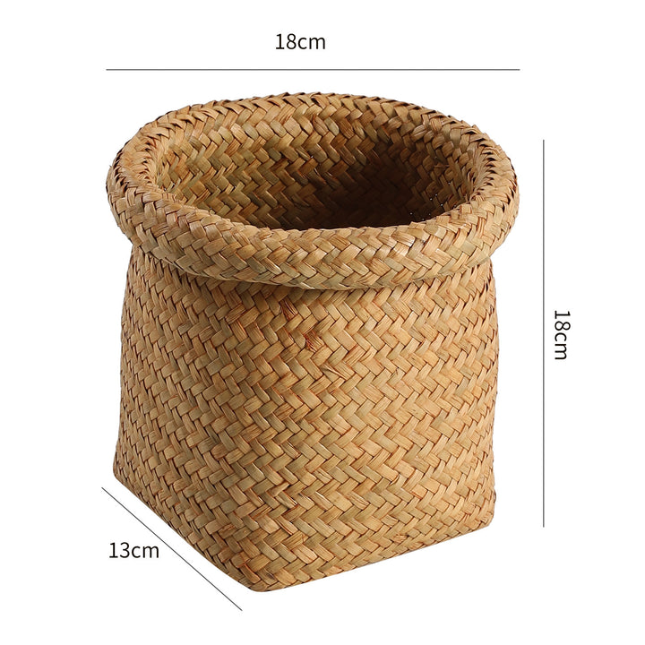 Handcrafted Natural Fiber Storage Basket
