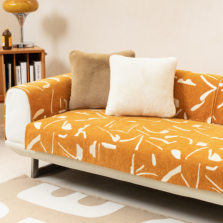 Sofa cover and throw blanket