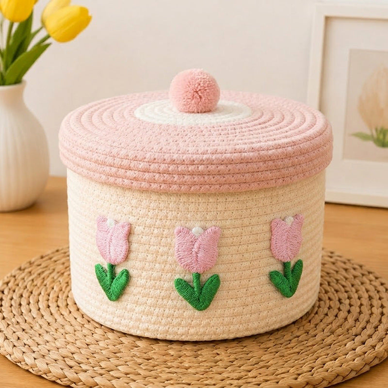 Decorative Knitted Storage Container