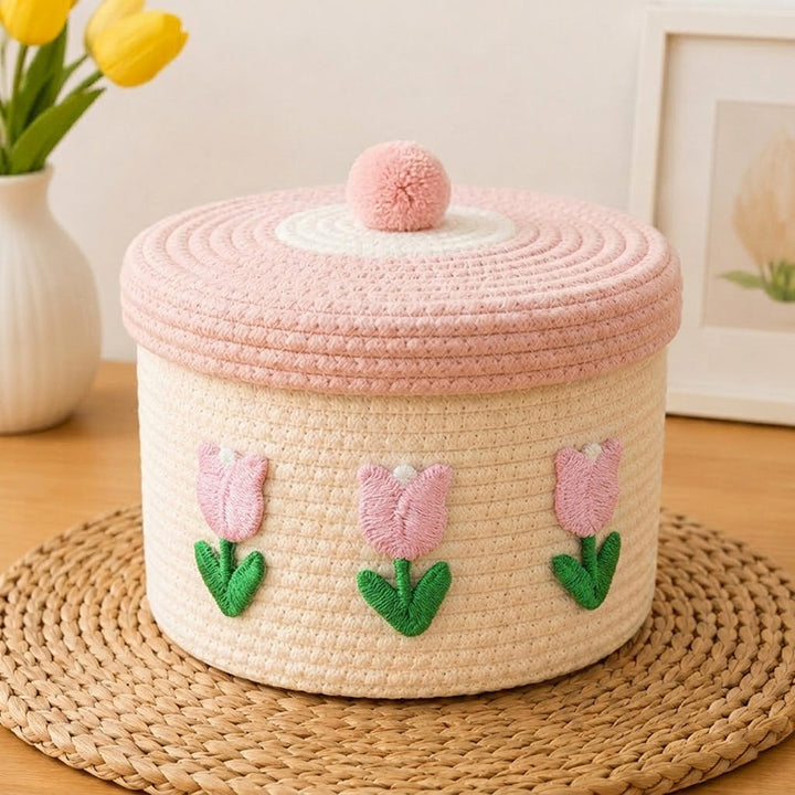 Decorative Knitted Storage Container