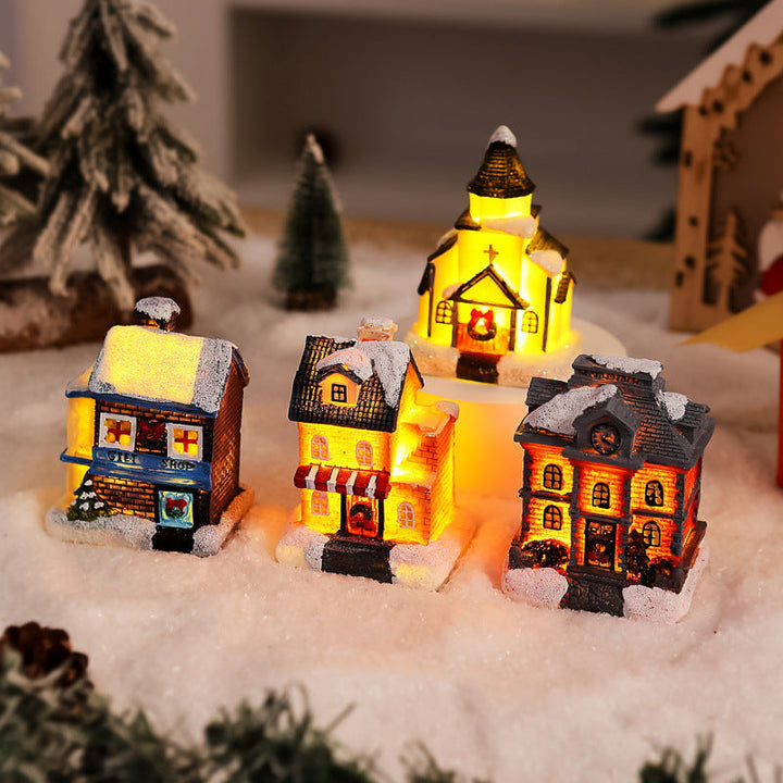 Illuminated Christmas tree decoration figure