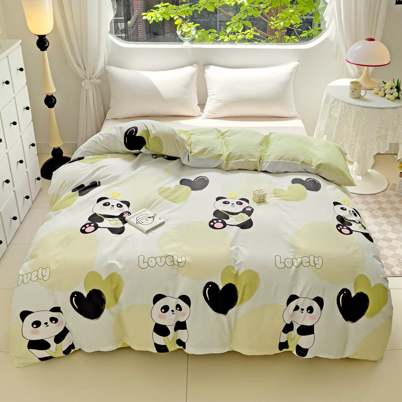Playful Heart Pattern Duvet Cover Set