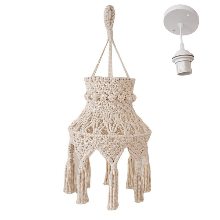 Macramé Hanging Light Fixture
