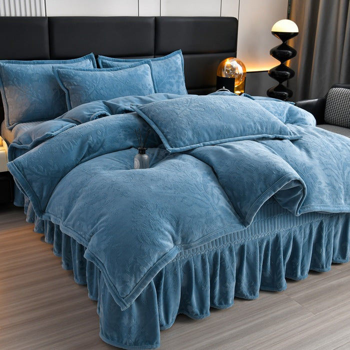 Luxurious Plush Velvet Comforter Set