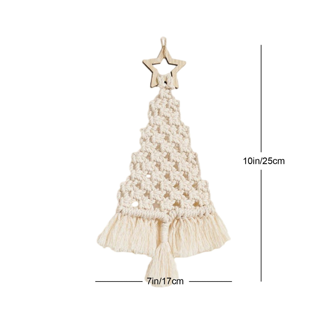 Festive Macrame Christmas Tree Ornament