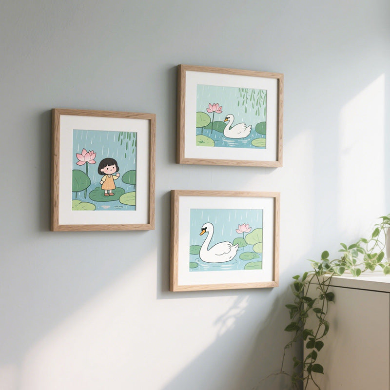 Charming Illustrated Nature Art Frame