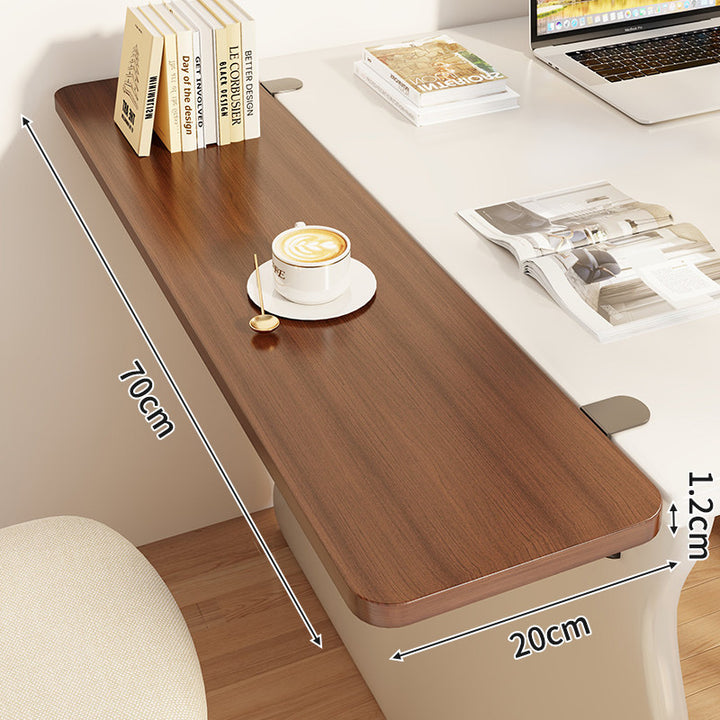 Compact Foldable Clip-On Desk-Edge Shelf