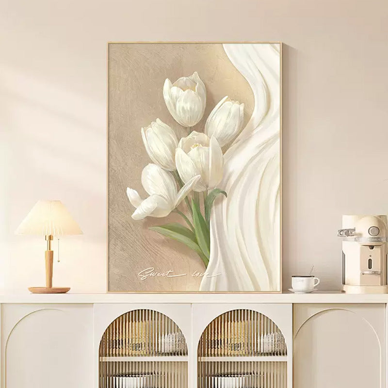Elegant Floral Relief Artwork
