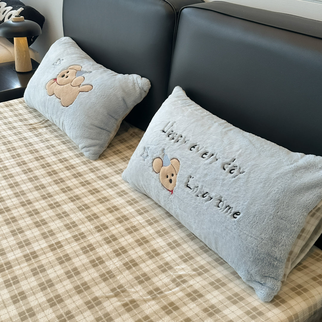 Plush Fleece Comforter Set