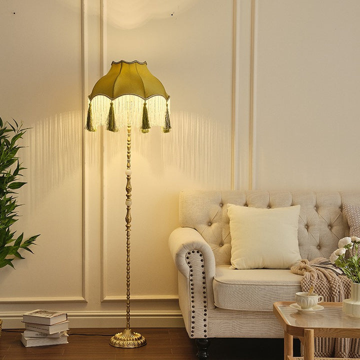 Vintage-inspired floor lamp