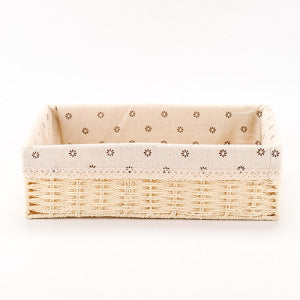 Practical storage basket made of wood