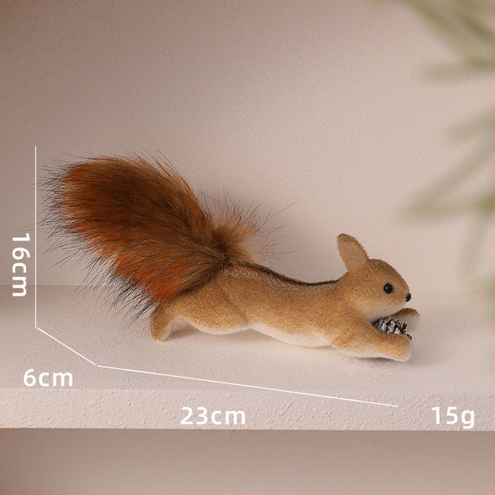 Cute decoration figure with squirrel motif