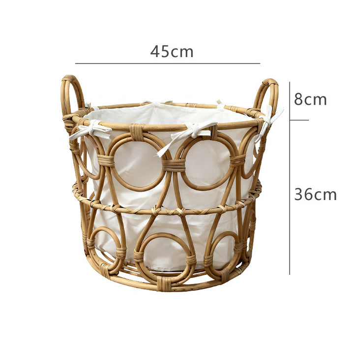 More modern braided storage basket