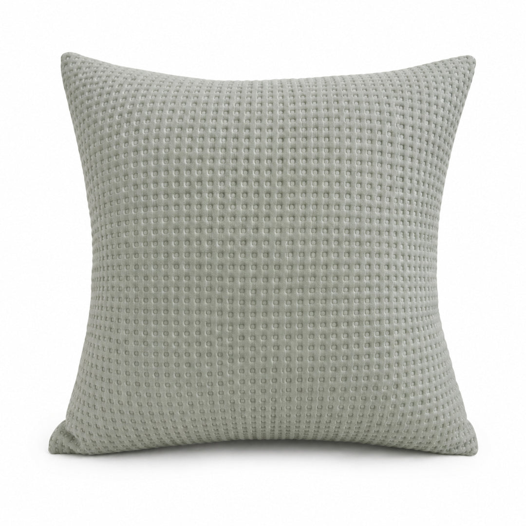 Textured Waffle Weave Throw Pillow
