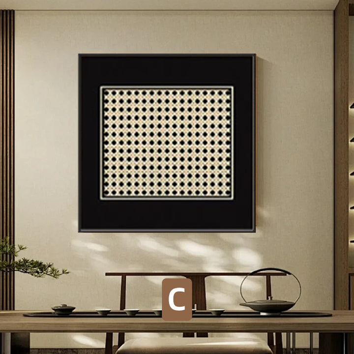 Decorative Framed Nature-Themed Artwork