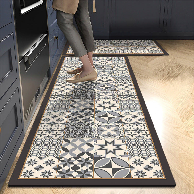 Vintage-Inspired Comfort Kitchen Runner Mat