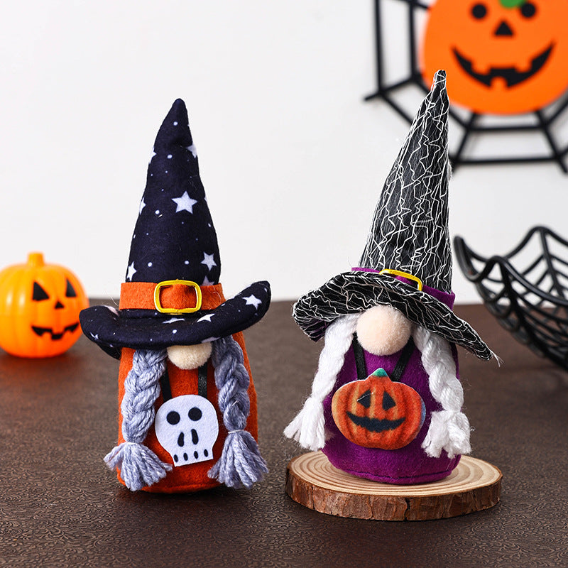 Decorative Halloween Gnome Figure