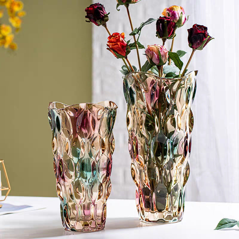Decorative Glass Vase for Home Interior Display