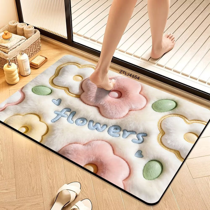 Plush Money-Themed Bath Mat