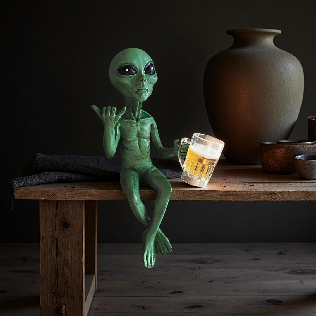 Alien Figurine Phone Holder